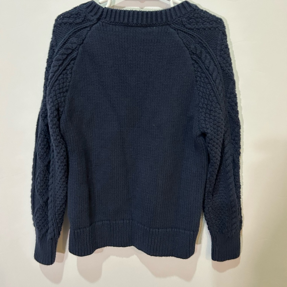 Crewcuts Dark Blue Cable Knit Sweater Small 6-7 - Picture 2 of 3